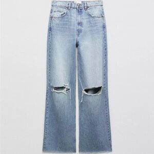 Classic Blue Distressed Women's Jeans